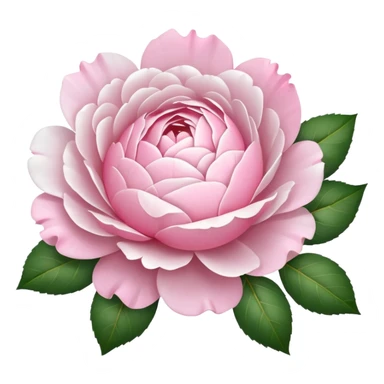 White rose and pink peonie sticker