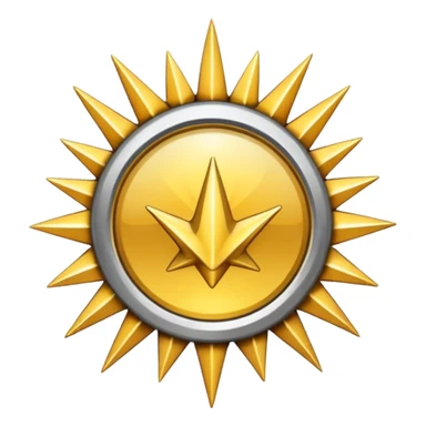 Verification badge with spikes  sticker