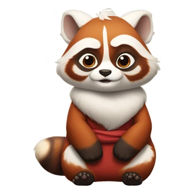 Master Shifu is an old red panda sticker