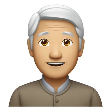 a lovely asian old man sticker