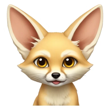 fennec fox that's hyper sticker