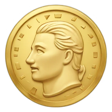 golden coin sticker