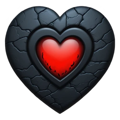 goth themed heart with a dark moonlit window sticker
