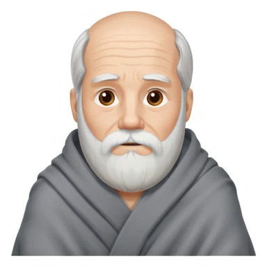 Older Man with beard wrapped in blanket sticker