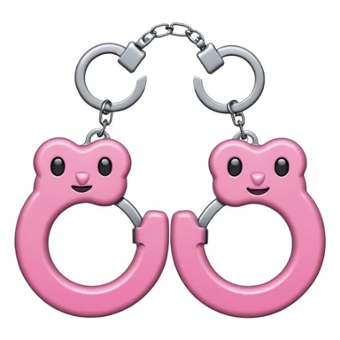 Fuzzy handcuffs sticker