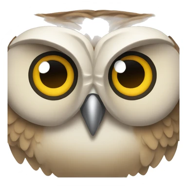 The owl is in shock sticker