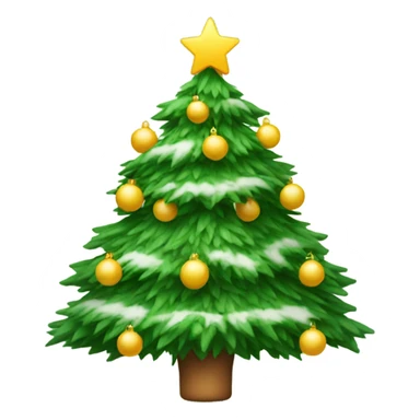 Christmas tree wishing merry Christmas sticker