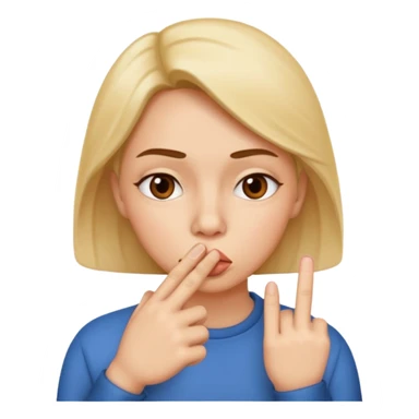 add-a-finger-in-front-of-the-pursed-lips-to-clearly-show-the-shushing-gesture sticker