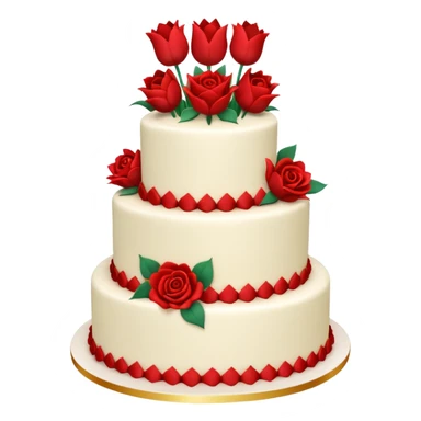 A large three teir cake with first mayer decorated with roses, second with Sunflowers and third with Tulips and Happy Birthday Dear written on top. sticker