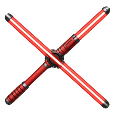 wide red lightsaber sticker