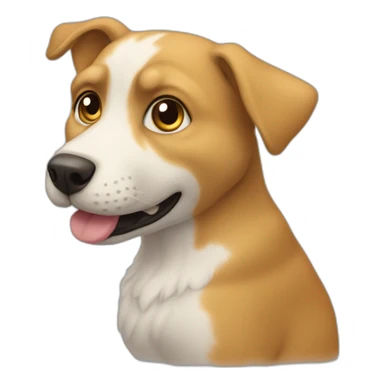 Un chat qui embrasse un chien sticker