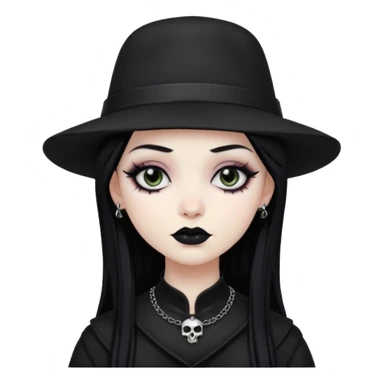 goth in hat sticker