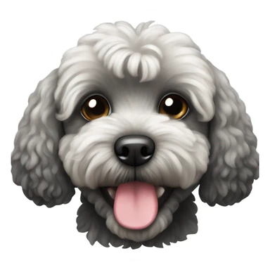 black maltipoo dog sticker