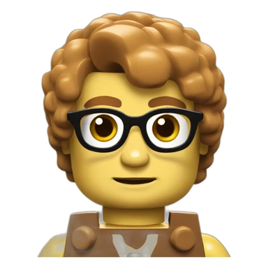 Lego character face  sticker