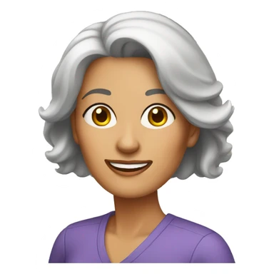middle age woman store owner sticker