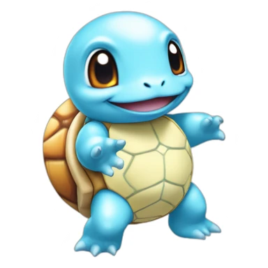 Squirtle with sun glaces sticker