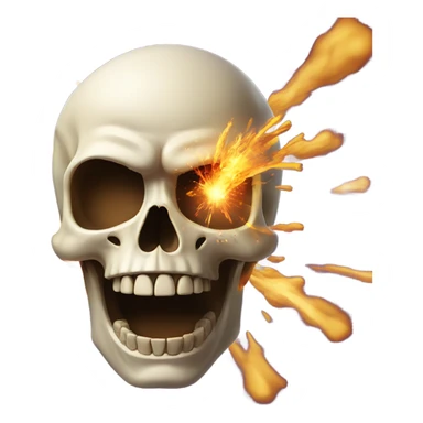 Skull mindblown sticker