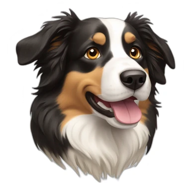 border collie golden retriever dog sticker