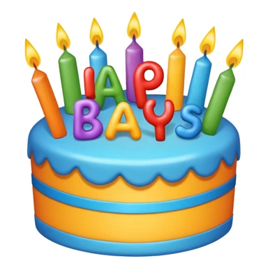 Sign with the words happy birthday  sticker
