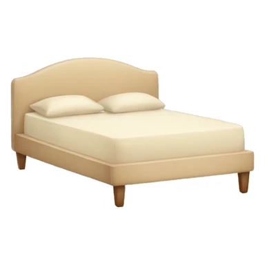 Comfy beige bed sticker