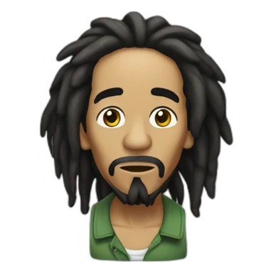 Bob Marley qui fume sticker