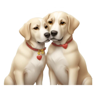 dogs and love sticker