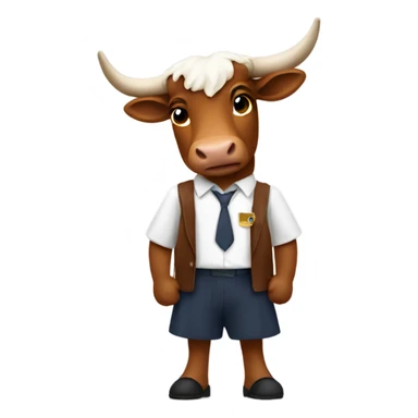 Bevo in school uniform sticker
