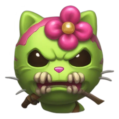 hello kitty pudge dota 2 sticker