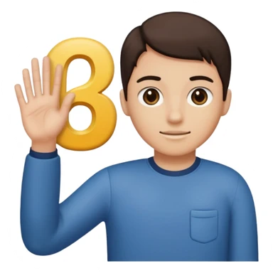 Someone holding a 6 on the right hand and a 7 on the left sticker