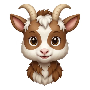 baby goat haft body sticker