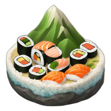 Sushi mountain sticker