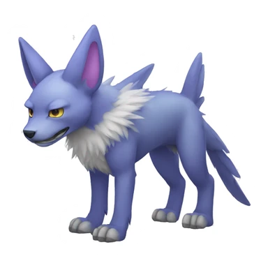 Full body Digimon on four legs sticker