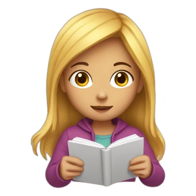 girl read sticker