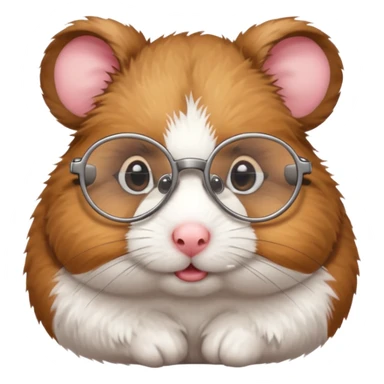 HAMSTER WITH GLASSES sticker