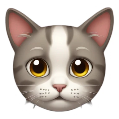 cat emoji with broken heart eyes and sad face sticker
