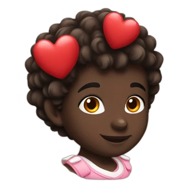 Black cupidon sticker