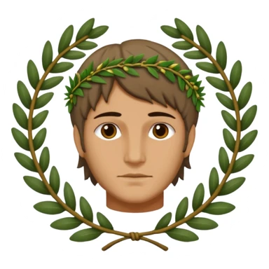 dante con alloro divina commedia sticker