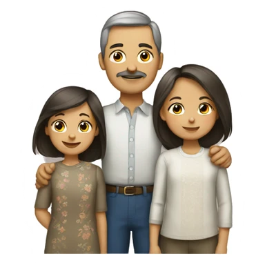 Family in Russian sticker