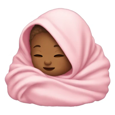 a baby girl sleeping under a blanket sticker