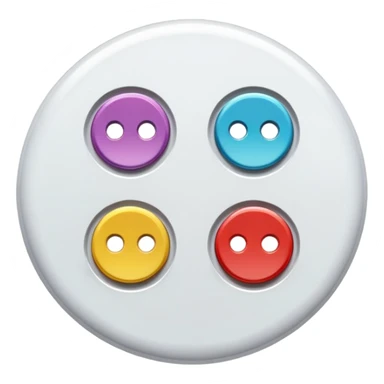 sewing button sticker