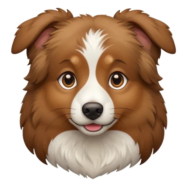 Brown Aussie dog sticker