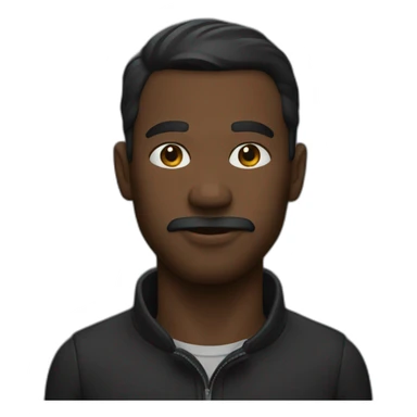 homme noir cagoulé sticker