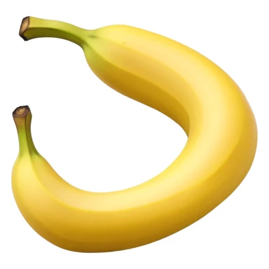 peeled banana with yellow flesh and white interior sticker