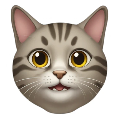 Mewing cat sticker