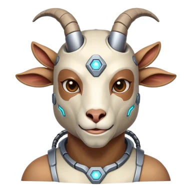 Cybernetic Goat(Ram) man sticker