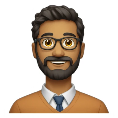 28 year old indian physics phd student at university of pittsburgh with beard sticker