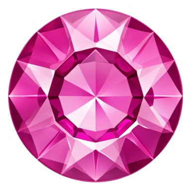 Round Pink Sapphire Gem sticker