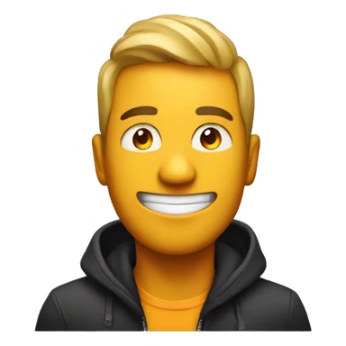 guy at a rave with fire sticker