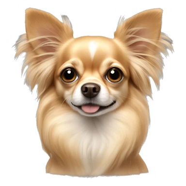 long hair chihuahua with floppy ears sticker