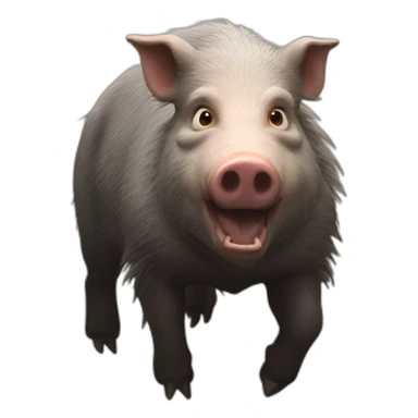 mind-blown-boar sticker
